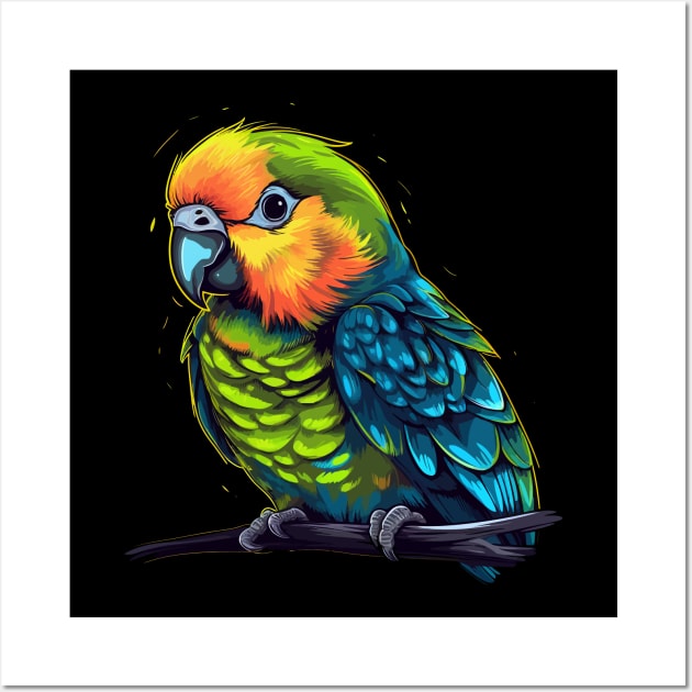 Parakeet Smiling Wall Art by JH Mart